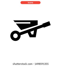 barrow icon isolated sign symbol vector illustration - high quality black style vector icons
