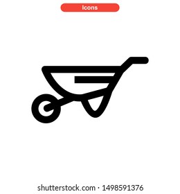 barrow icon isolated sign symbol vector illustration - high quality black style vector icons

