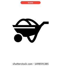 barrow icon isolated sign symbol vector illustration - high quality black style vector icons
