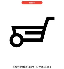 barrow icon isolated sign symbol vector illustration - high quality black style vector icons
