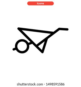 barrow icon isolated sign symbol vector illustration - high quality black style vector icons
