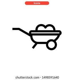 barrow icon isolated sign symbol vector illustration - high quality black style vector icons
