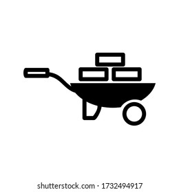 
barrow icon or logo isolated sign symbol vector illustration - high quality black style vector icons

