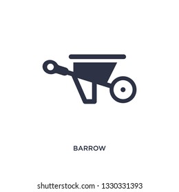 barrow icon. Simple element illustration from agriculture farming and gardening concept. barrow editable symbol design on white background. Can be use for web and mobile.