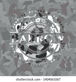 Barrow on grey camouflage texture