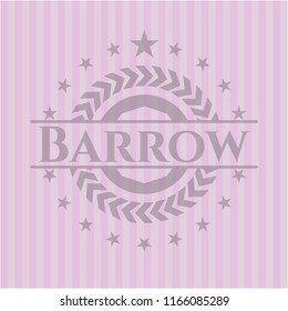 Barrow retro pink emblem