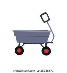 barrow wheelbarrow cartoon. construction wheel, garden ctool, equipment rusty barrow wheelbarrow sign. isolated symbol vector illustration