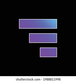 Bars blue gradient vector icon