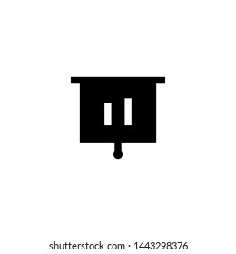 bars chart icon sign signifier vector