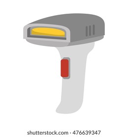 bars code reader scanner identification electronic device vector illustration