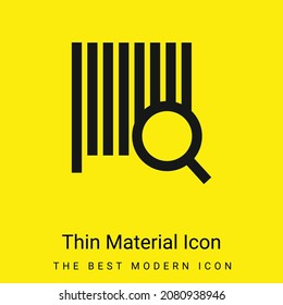 Bars Code Search minimal bright yellow material icon