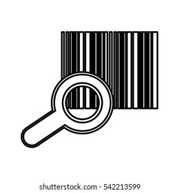 Bars code symbol icon vector illustration graphic design