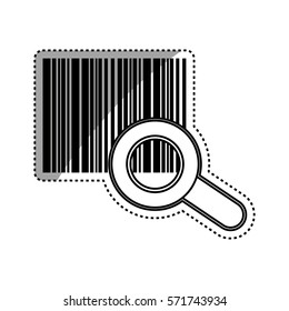 Bars code system icon vector  illustration  graphic design