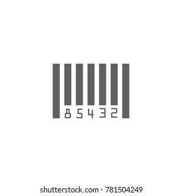 Bars code thin simple vector