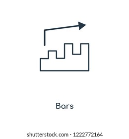 Bars concept line icon. Linear Bars concept outline symbol design. This simple element illustration can be used for web and mobile UI/UX.