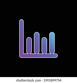 Bars Graphic blue gradient vector icon