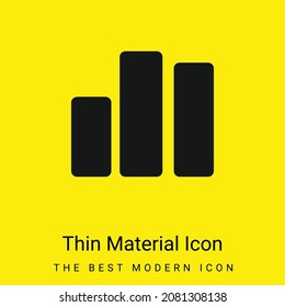 Bars Graphic minimal bright yellow material icon