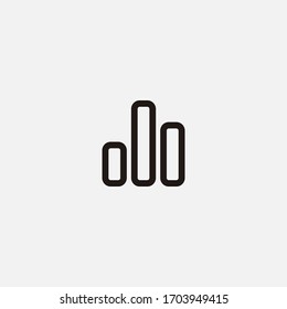 bars graphic outline icon vector illustrator sign
