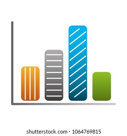 bars infograqphic isolated icon