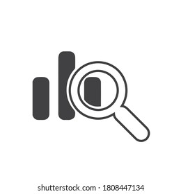 Bars line and glyphs icon vector Illustration