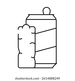 bars snack and drink container line icon vector. bars snack and drink container sign. isolated contour symbol black illustration