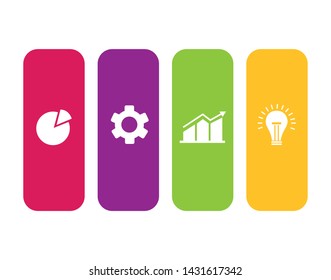 bars statistics with business icons