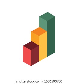 bars statistics graphic isolated icon vector illustration design