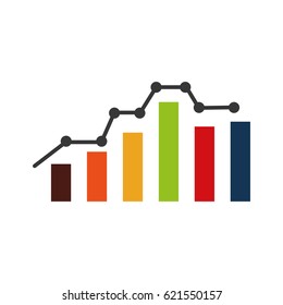 bars statistics isolated icon