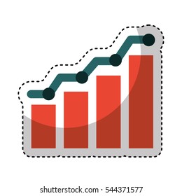 bars statistics isolated icon vector illustration design