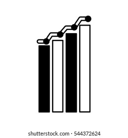 bars statistics isolated icon vector illustration design