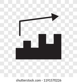 Bars vector icon isolated on transparent background, Bars transparency logo concept