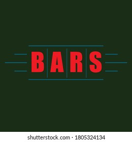 bars_logo design. is the graphic arts,refers to pre-made images used to illustrate any medium. 