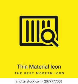 Barscode Search minimal bright yellow material icon
