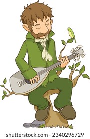 Bart singing and play instrument 