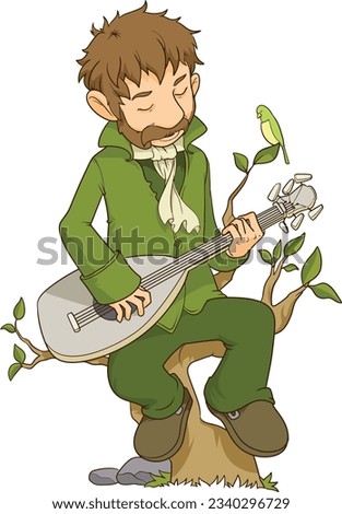 Bart singing and play instrument 