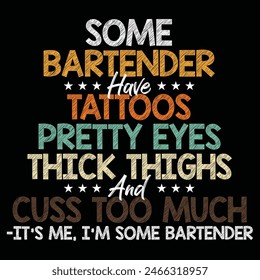 Bartender Gift Funny Bartending Mixologist T-Shirt
