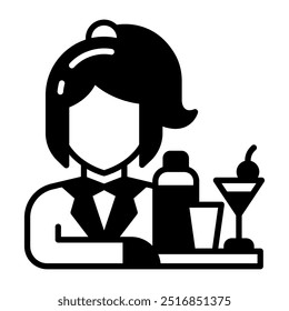 Barkeeper-Symbol, Vektorgrafik