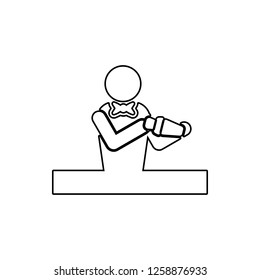 bartender icon. Element of Bar for mobile concept and web apps icon. Thin line icon for website design and development, app development