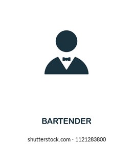 Bartender icon. Line style icon design. UI. Illustration of bartender icon. Pictogram isolated on white. Ready to use in web design, apps, software, print.
