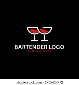 Bartender Logo Vector file, B letter Concept