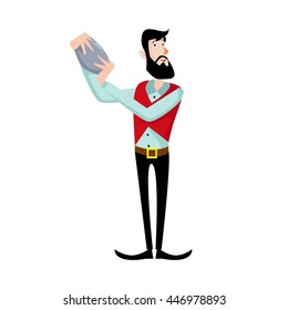 Bartender prepares cocktails vector stock illustration