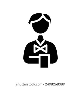 bartender solid icon vector design good for web or mobile app
