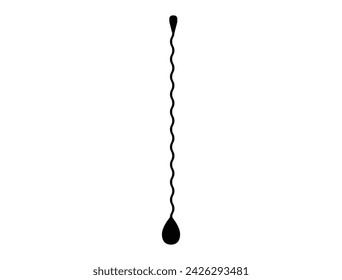 Bartender tool silhouette vector art white background