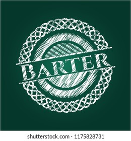 Barter with chalkboard texture