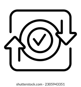 Barter exchange icon outline vector. Business card. Finance payment