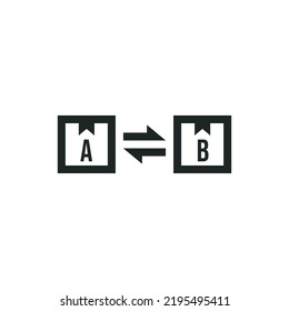 Barter icon isolated on white background
