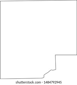 Bartholomew County Map in state of indiana united states