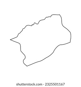 Bartin province map, administrative divisions of Turkey. Vector illustration.