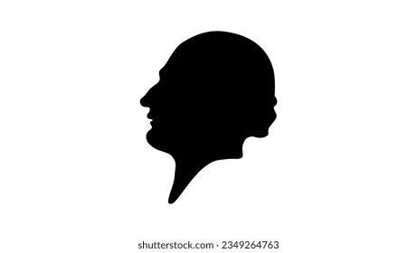 bartolome de Las Casas silhouette, high quality vector