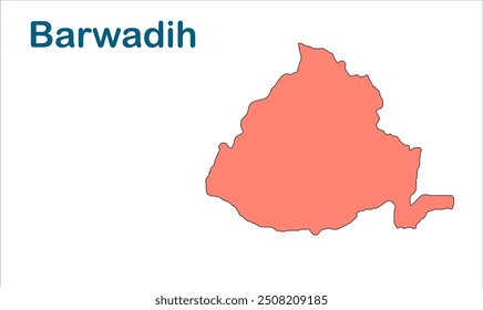 Mapa da subdivisão de Barwadih, Distrito de Latehar, Estado de Jharkhand, República da Índia, Governo de Jharkhand, Território indiano, Índia Oriental, política, aldeia, turismo